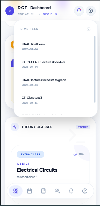 Activity feed with CR updates