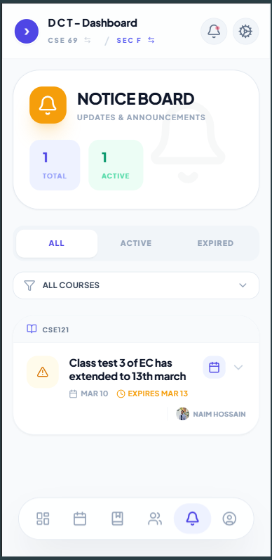 Academic timeline events